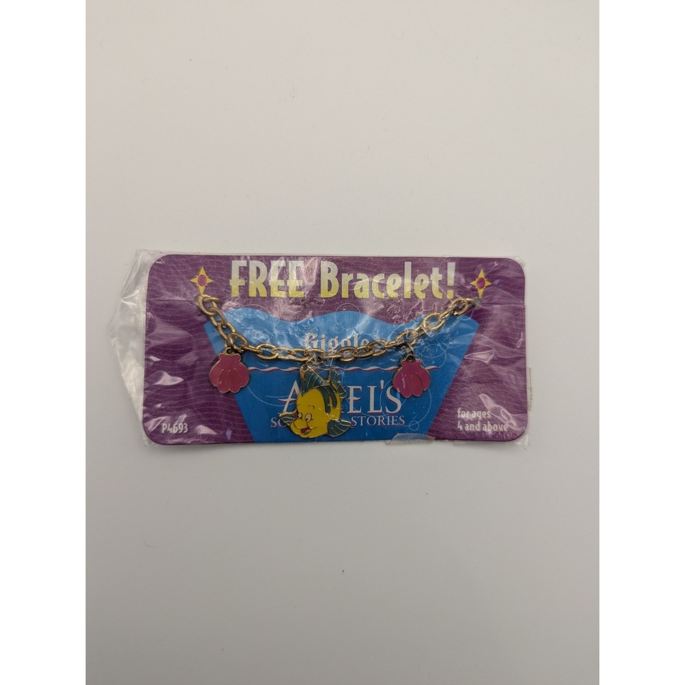 Vintage 90s Disney‎ Little Mermaid Flounder Bracelet Promo FREE Bracelet Sealed